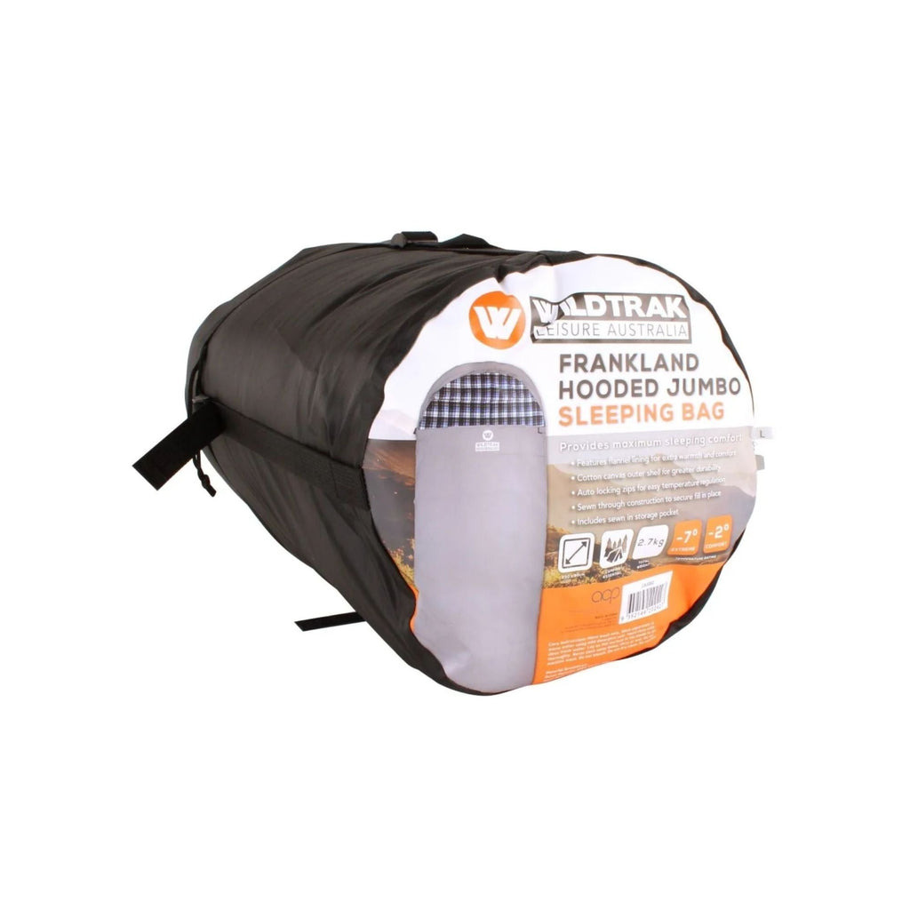Wildtrak -2 to -7°C Frankland Jumbo Hooded Sleeping Bag, 90 x 230cm - view 7