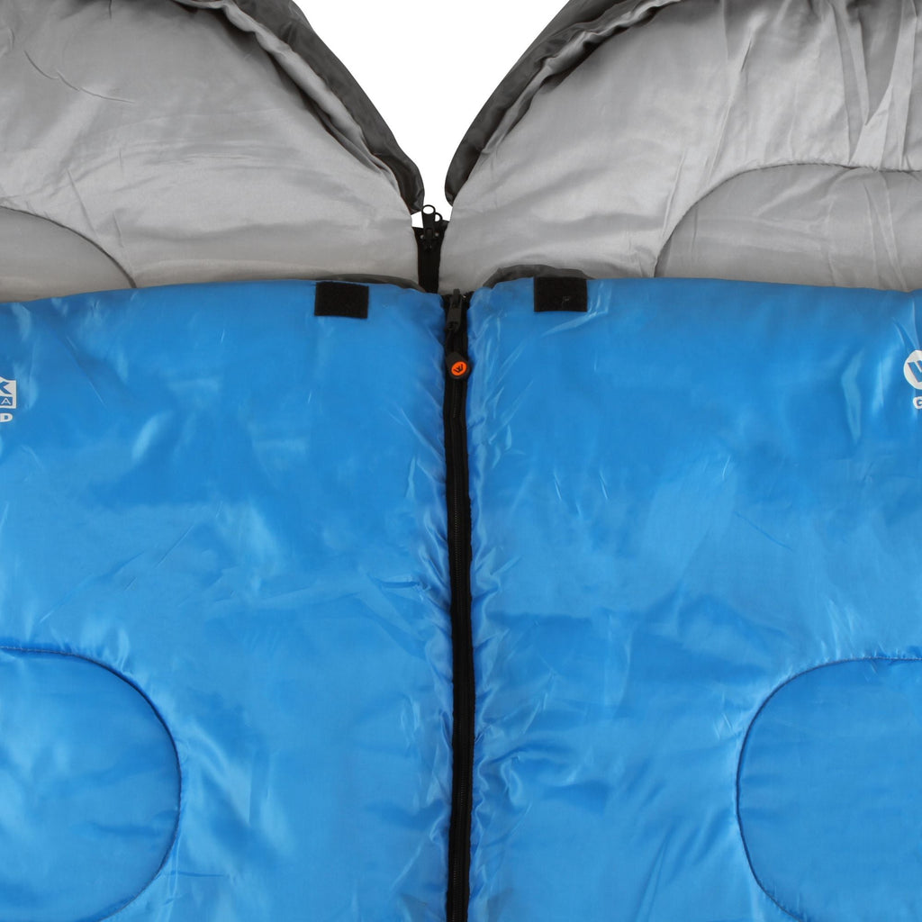 Wildtrak +5°C to +10°C Gascoyne Twin Hooded Sleeping Bag, Single or Double 70 x 230cm - view 2