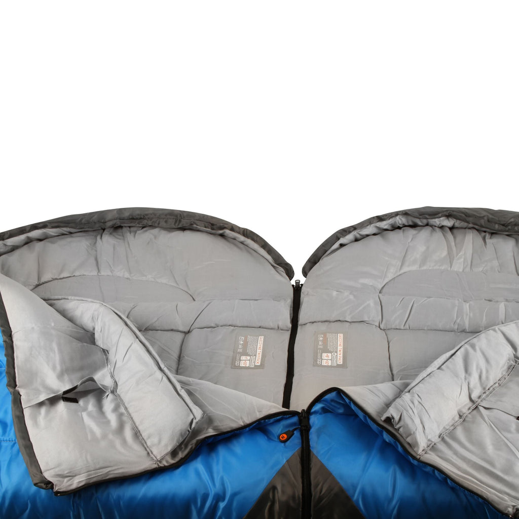 Wildtrak +5°C to +10°C Gascoyne Twin Hooded Sleeping Bag, Single or Double 70 x 230cm - view 4