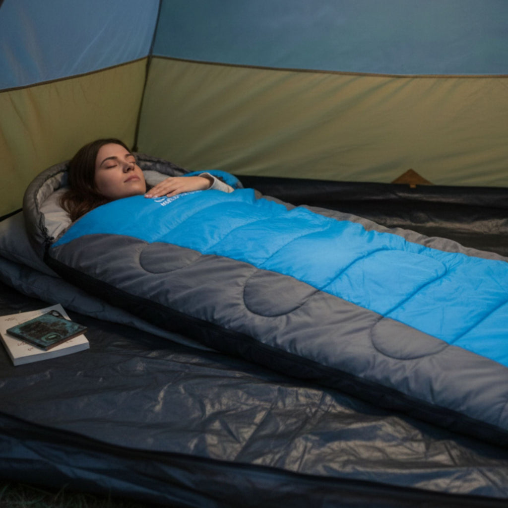 Wildtrak +5°C to +10°C Forrest Hooded Sleeping Bag, 75 x 230cm - view 2