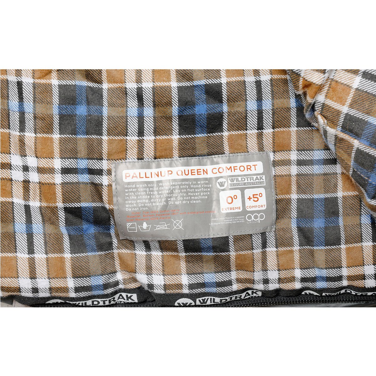 Wildtrak 0°C to +5°C Heavy-duty Pallinup Queen Sleeping Bag, 152 x 200cm - view 28