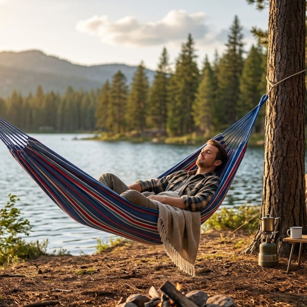 Wildtrak Single Travel Hammock with Carry Bag 200 x 100 cm - view 4