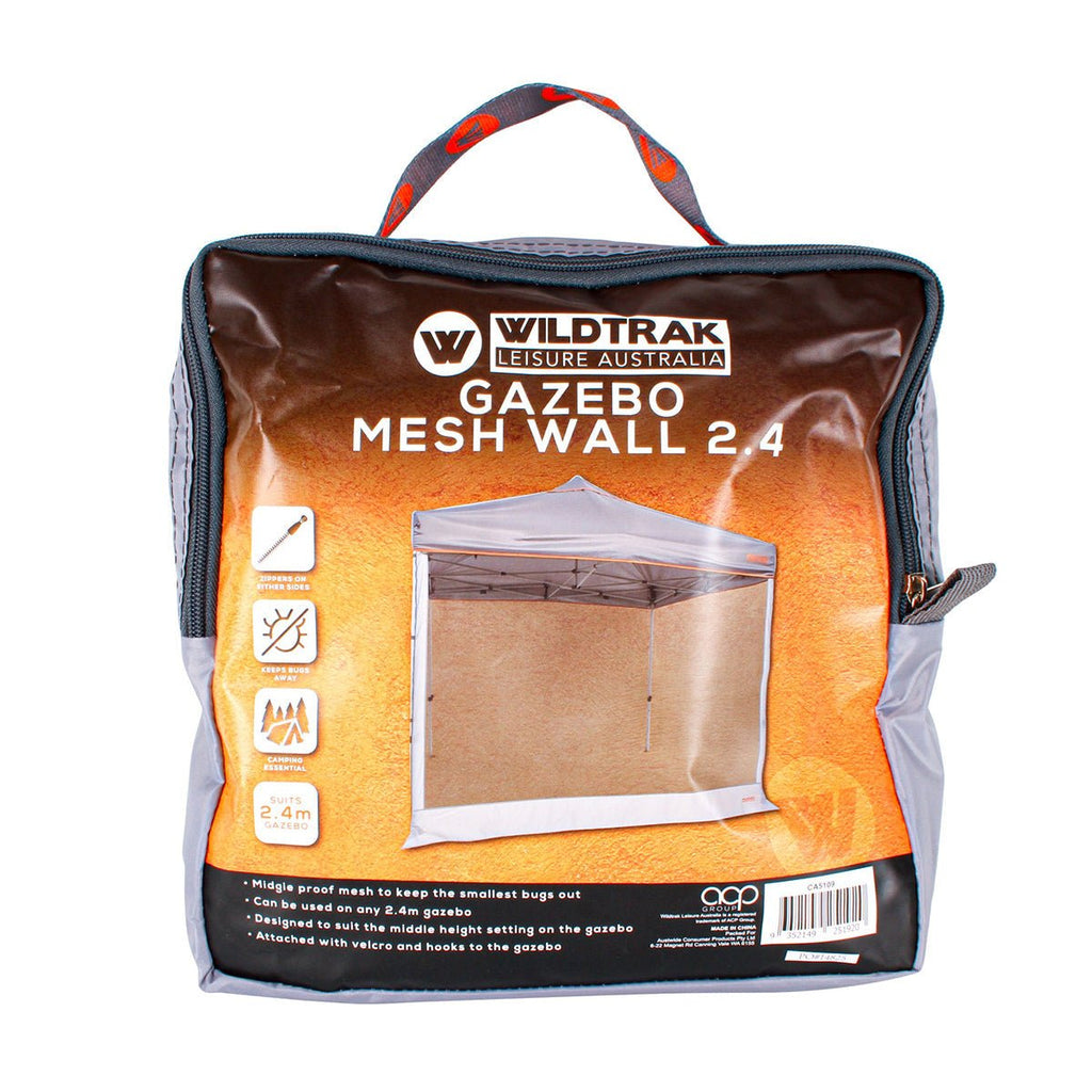 Buy gazebo-Wildtrak Leisure Australia mesh wall packed for transport