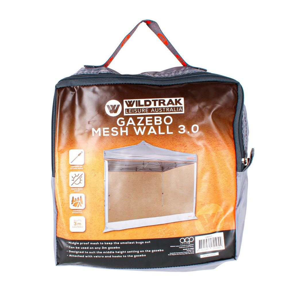 Wildtrak 3M Universal Gazebo Mesh Side Wall with Pegs & Carry Bag - view 4