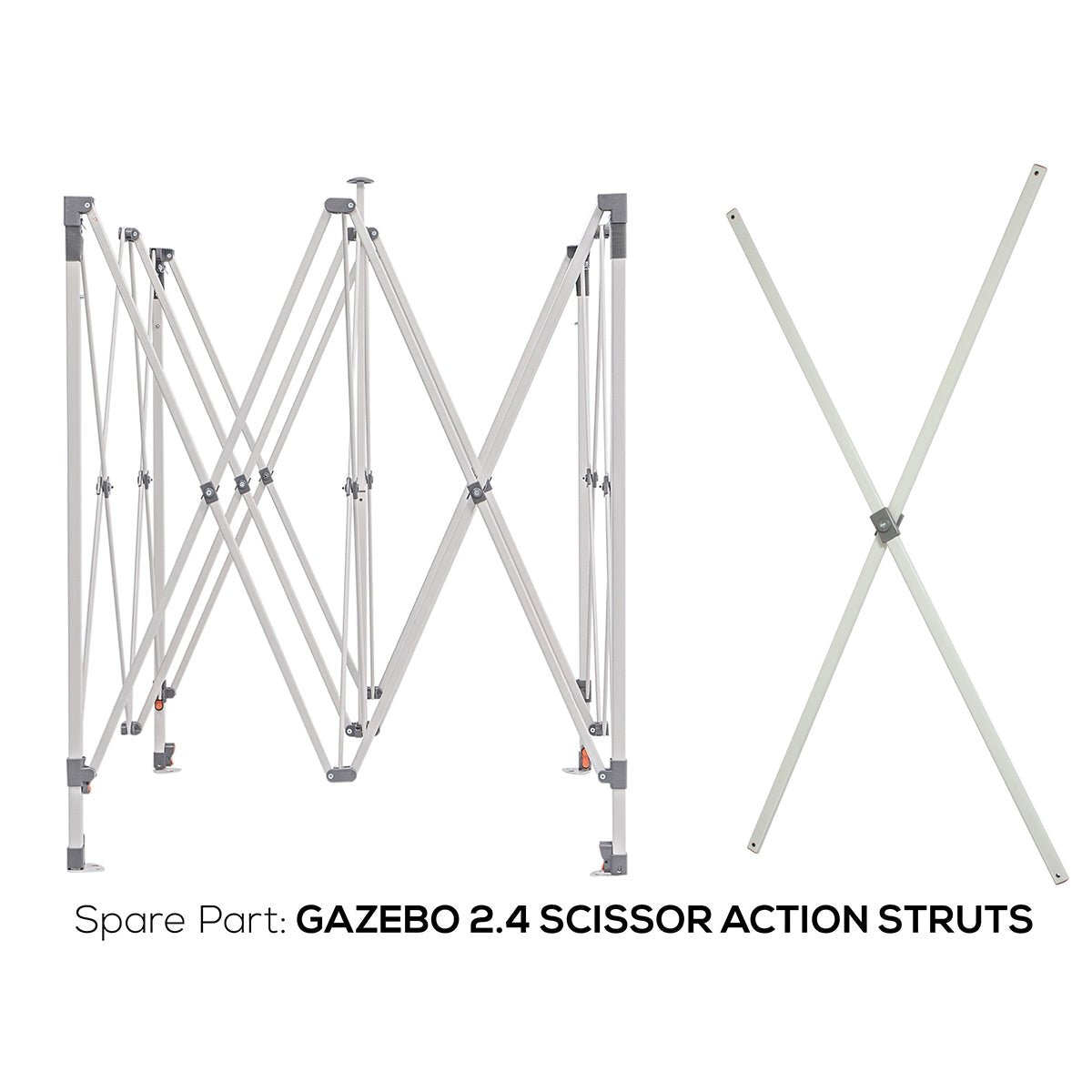 Wildtrak™ 2.4m Deluxe Gazebo Scissor Action Replacement Struts