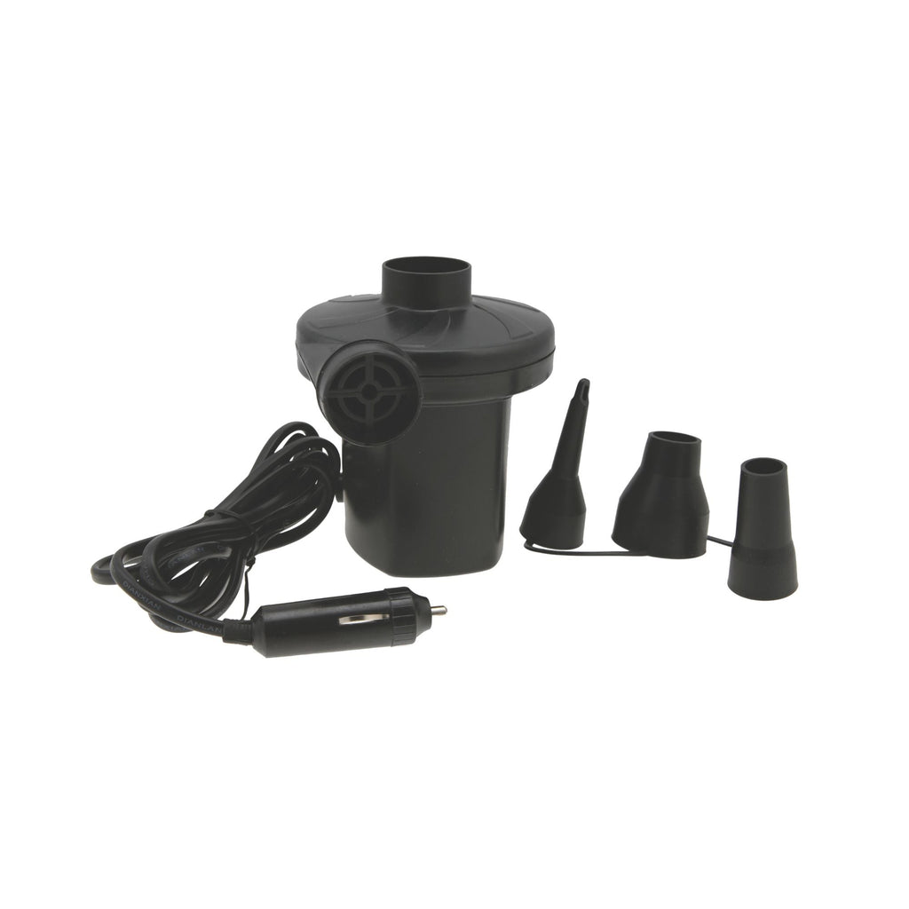 Wildtrak 12V Electic Air Pump with 3 Nozzles, Inflate and Deflate Function