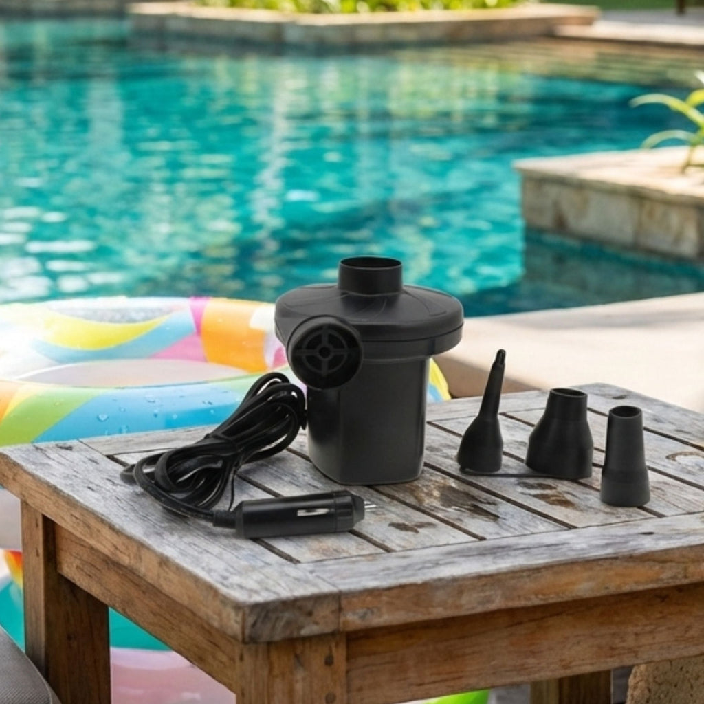 Wildtrak 12V Electic Air Pump with 3 Nozzles, Inflate and Deflate Function - view 3