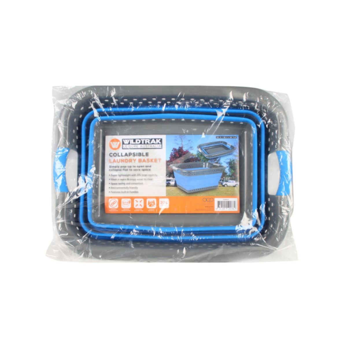 Wildtrak Collapsible 37 Litre Laundry Basket with Handles 60.9x45.4x26.7cm - view 6