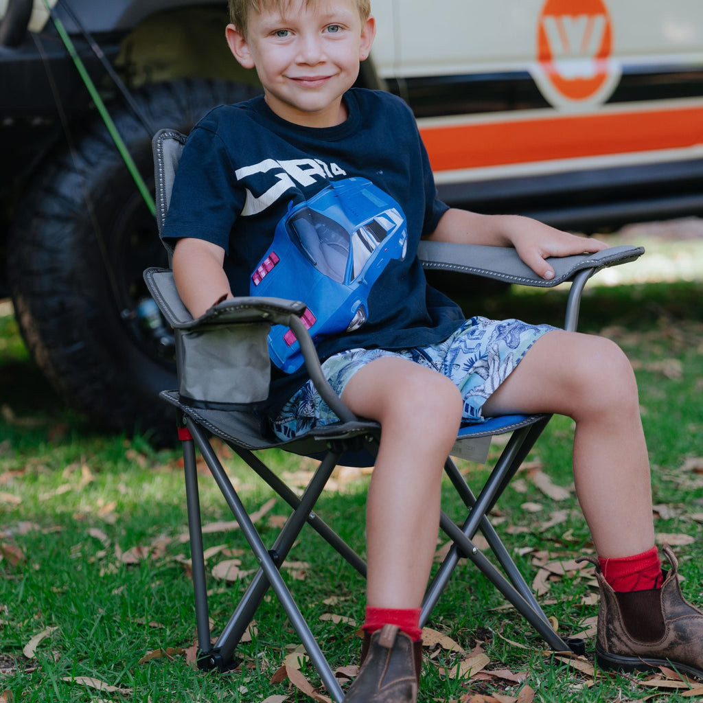 Wildtrak Kidz Folding Camp Chair - Blue - view 2