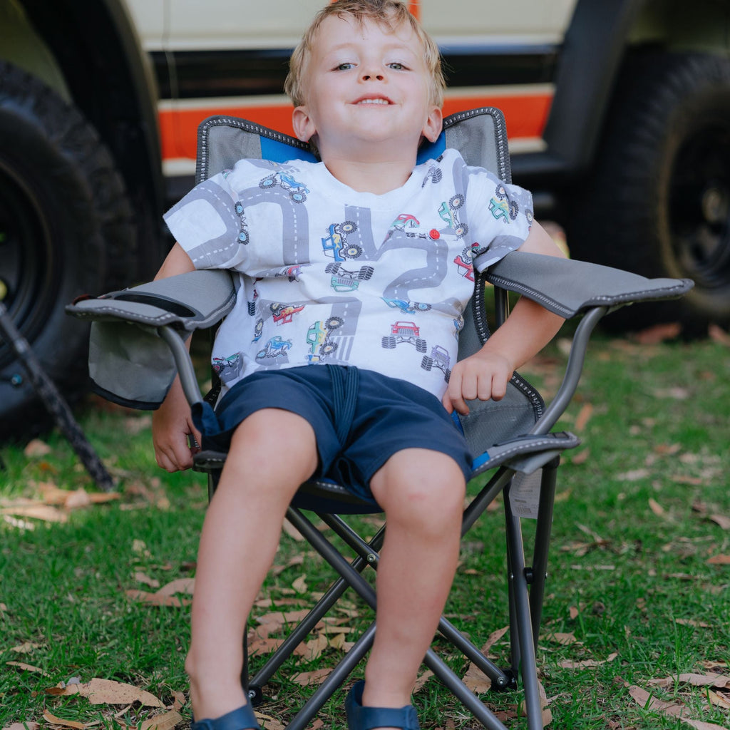 Wildtrak Kidz Folding Camp Chair - Blue - view 3