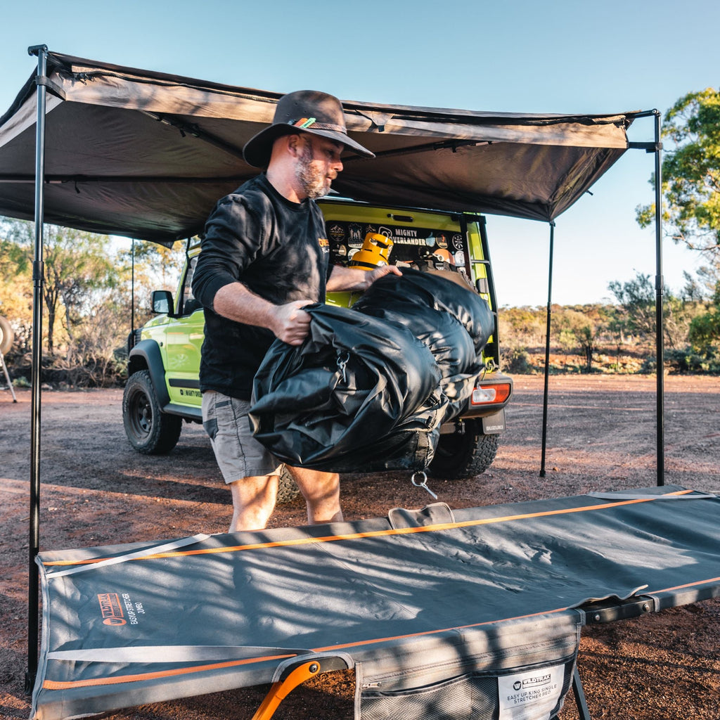 Wildtrak Queen Easy Up Stretcher Bed, 200 x 144 x 42cm - view 3