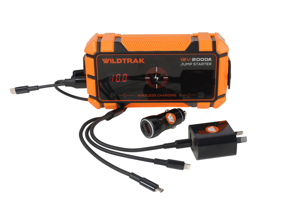 Wildtrak Heavy-Duty 2000A 16KMAH HP Lithium Jump Starter (Petrol & Diesel) - view 56