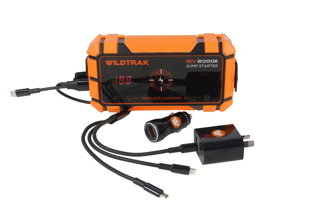 Wildtrak Heavy-Duty 2000A 16KMAH HP Lithium Jump Starter (Petrol & Diesel) - view 56