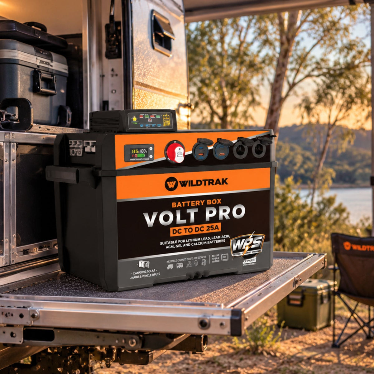 Wildtrak Volt Pro Battery Box with 25A DC/DC Charger