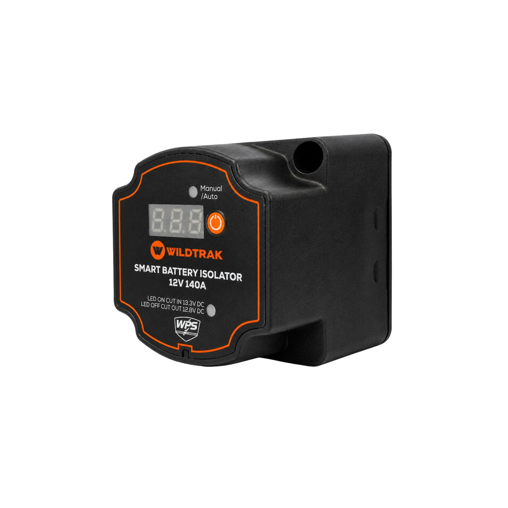 Wildtrak 140A Smart Battery Isolator with Wiring Kit