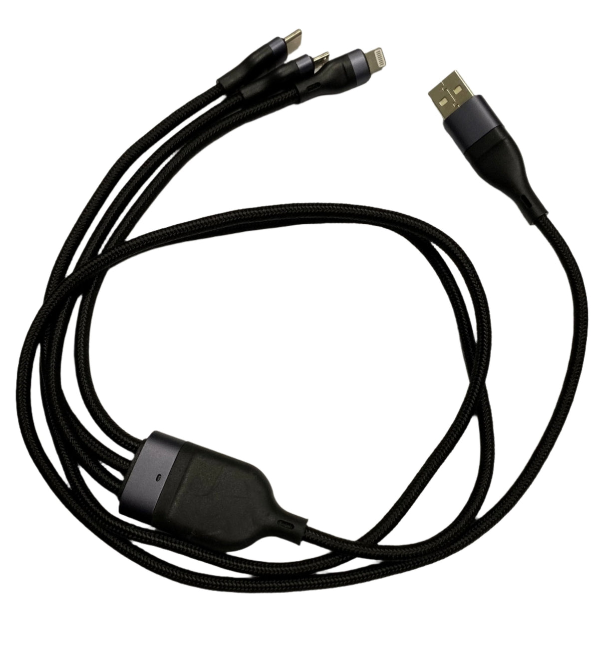 CHARGER CABLE USB 3 WAY 60W TYPE C PD QC3.0 AND MICRO - view 3