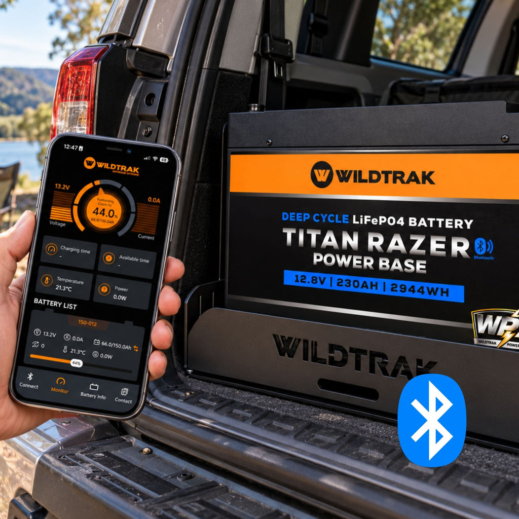 Wildtrak 12V Lithium Battery Titan Razer Power Base 230AH LiFePO4