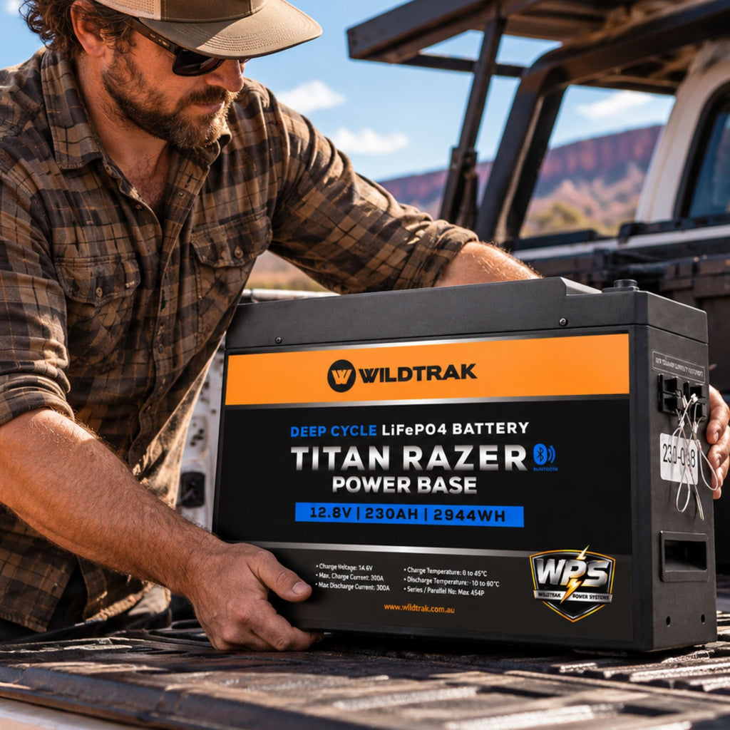 Wildtrak 12V Lithium Battery Titan Razer Power Base 230AH LiFePO4