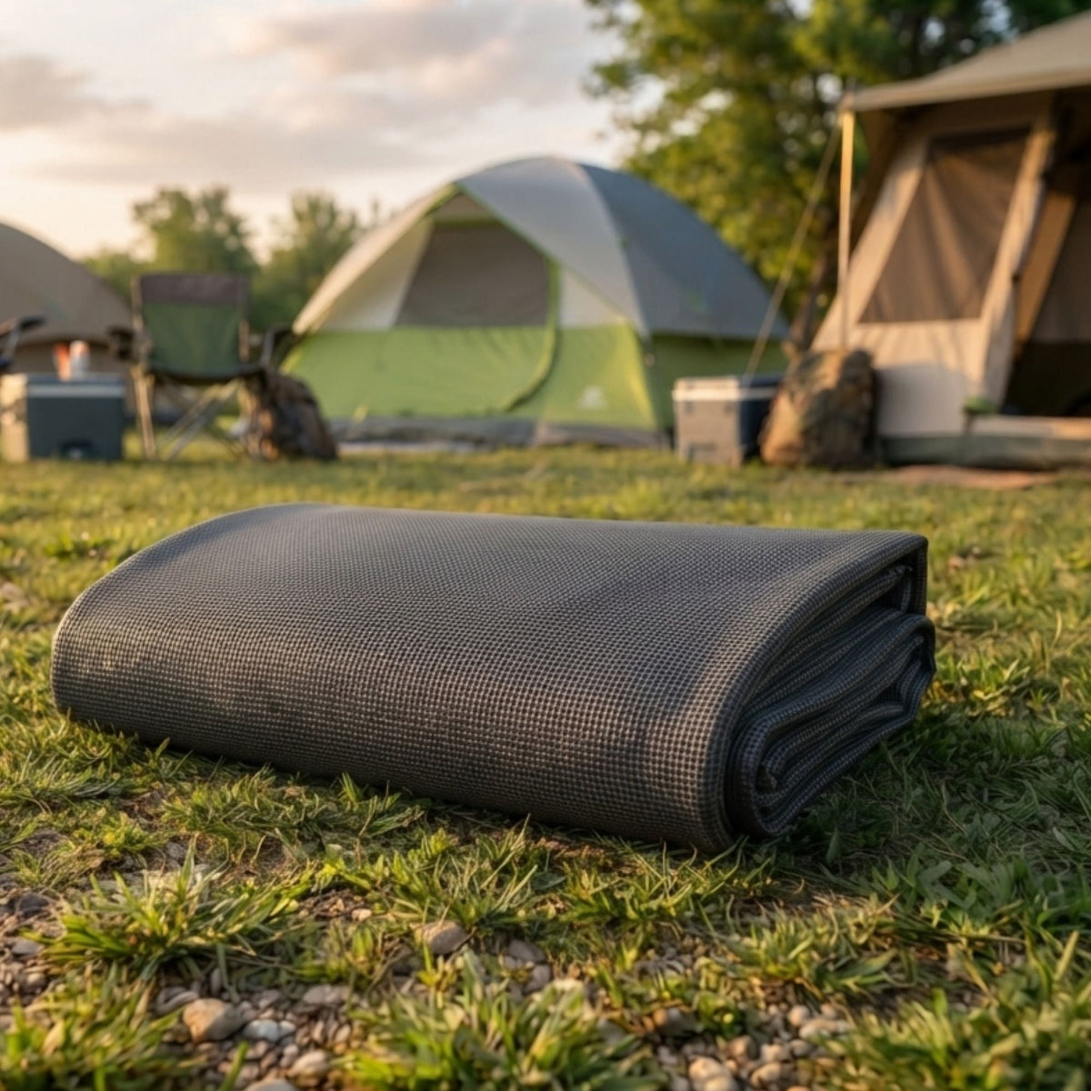 Wildtrak Annex Camping Floor Matting 2.5x6M, 450GSM Sand Filtering Mesh - view 3