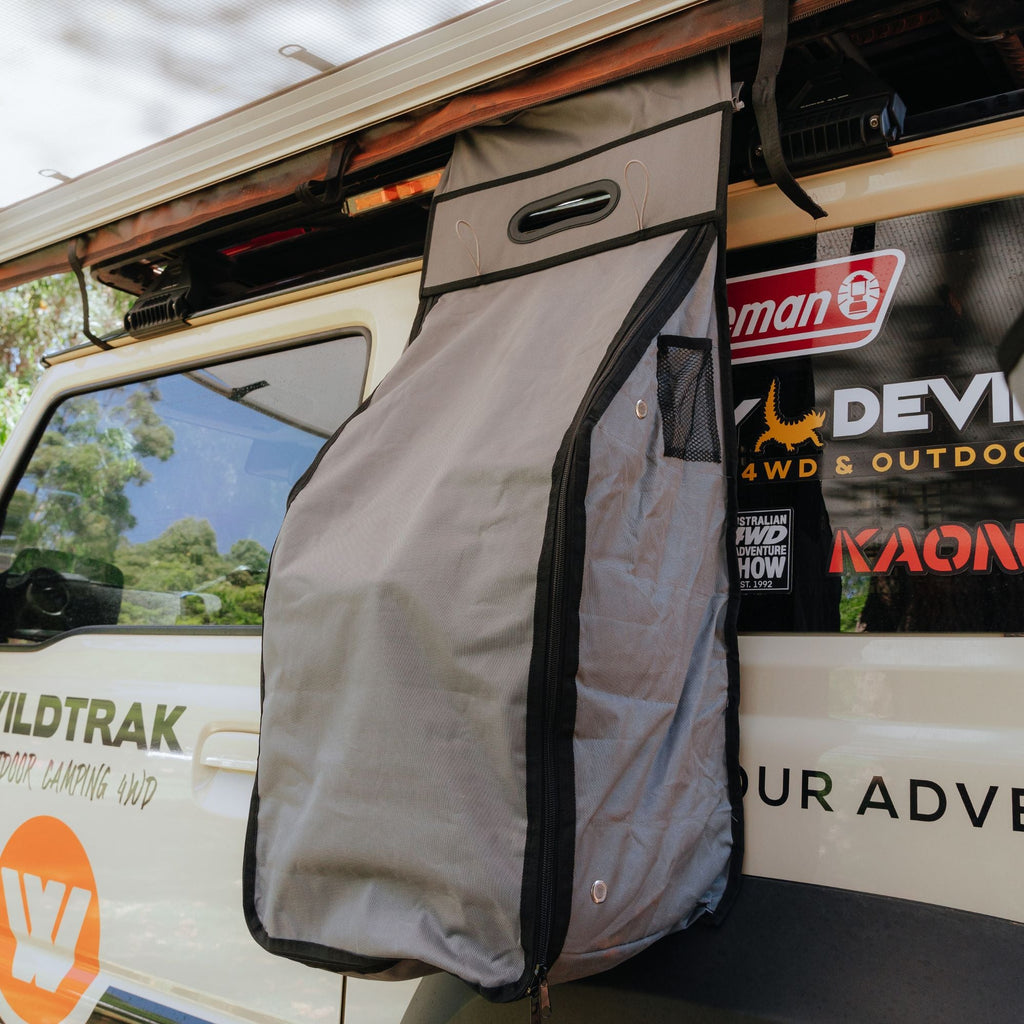 Wildtrak 12 Compartment Camping Hanging Organiser with Zipped Flap 80x40cm - view 4
