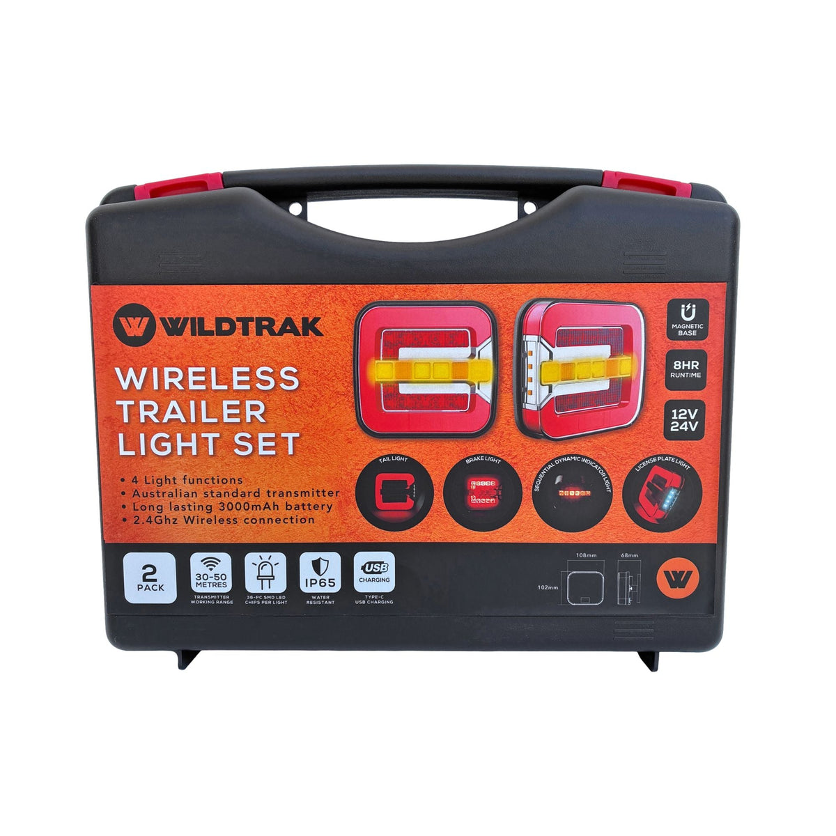 Wildtrak Quikfit Wireless Magnetic Trailer Lights - view 5