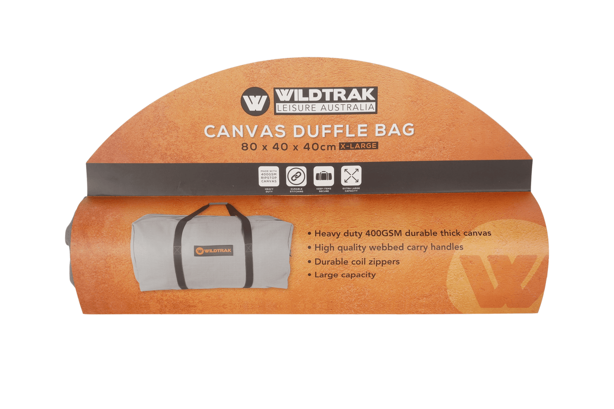 Wildtrak XL Heavy-duty 400GSM Ripstop Canvas Duffle Bag 80x40x40cm - view 25