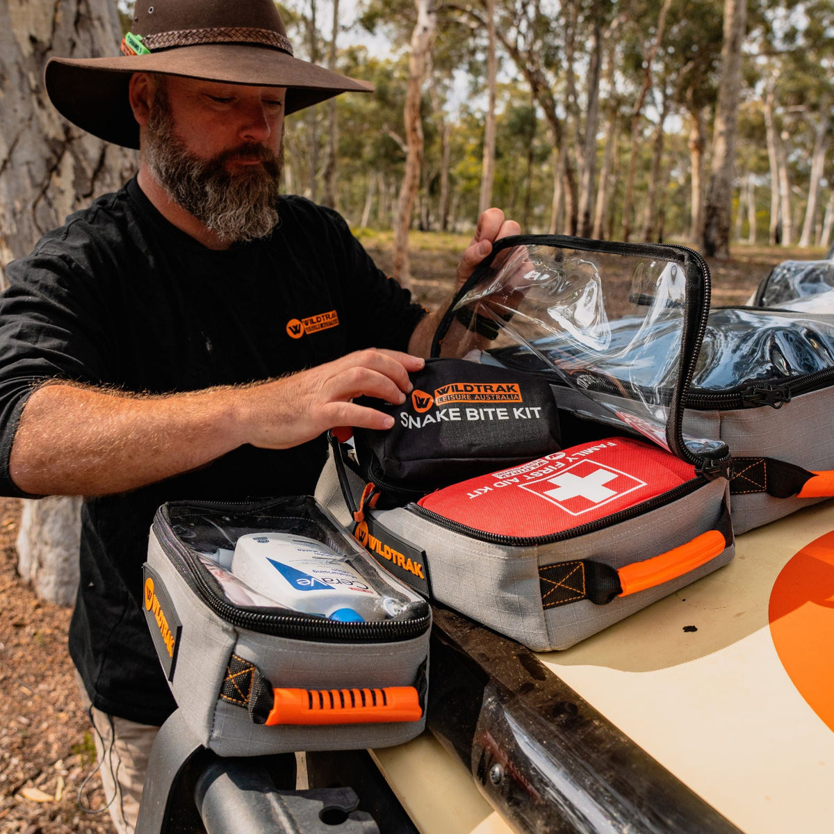 Wildtrak Heavy-duty Small Clear Top Storage Bag with Handles 25x15x10cm - view 2