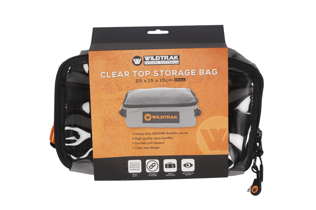Wildtrak Heavy-duty Small Clear Top Storage Bag with Handles 25x15x10cm - view 22