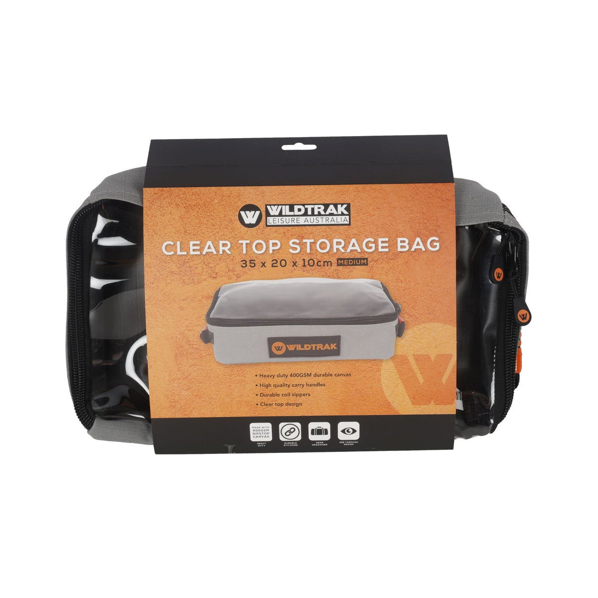 Wildtrak Heavy-duty Medium Clear Top Storage Bag with Handles 32x20x10cm - view 14
