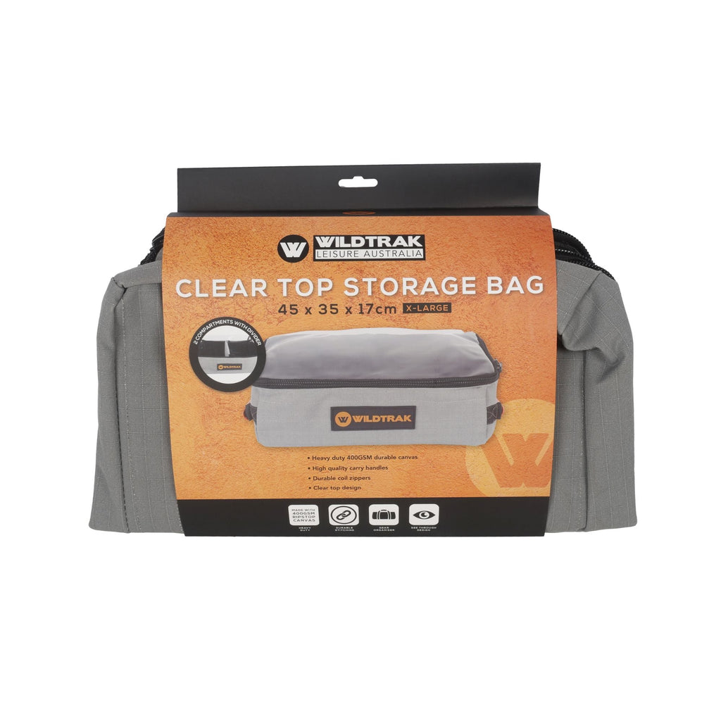 Wildtrak Heavy-duty XL Clear Top Storage Bag with Handles 45x35x17cm - view 12