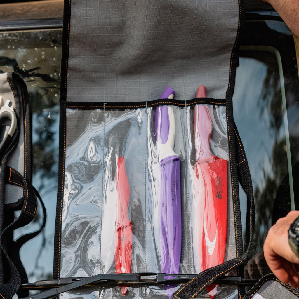 Wildtrak 4 Compartment 400gsm Ripstop Canvas Knife Wrap 45x28cm - view 6
