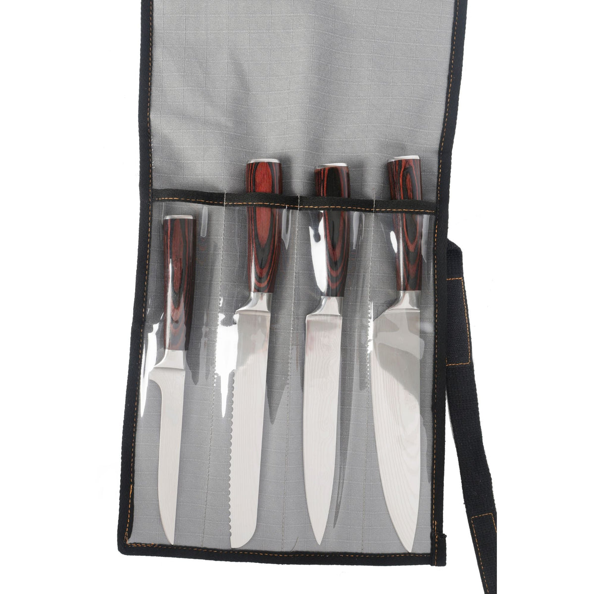 Wildtrak 4 Compartment 400gsm Ripstop Canvas Knife Wrap 45x28cm - view 9