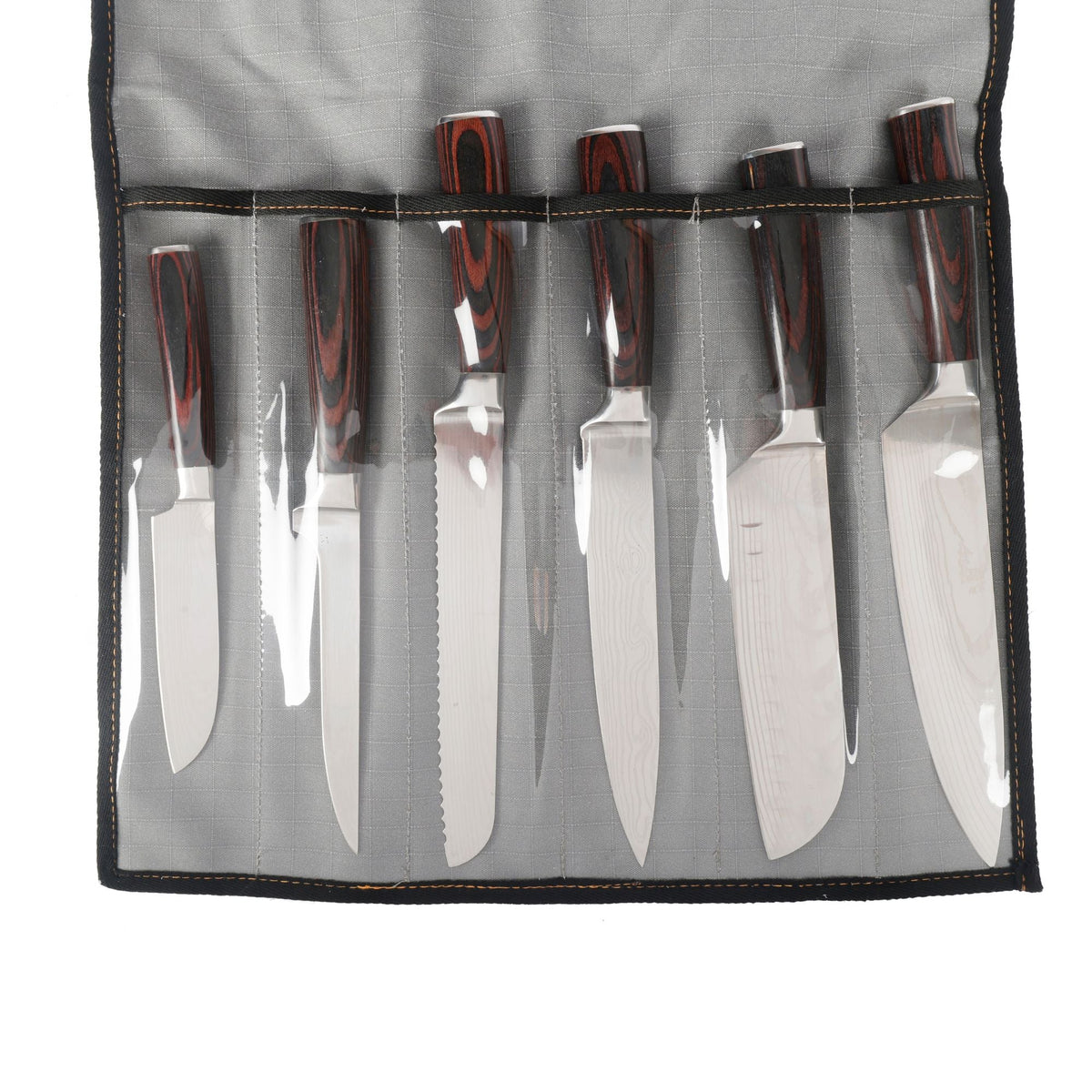 Wildtrak 6 Compartment 400gsm Ripstop Canvas Knife Wrap 45x42cm - view 6