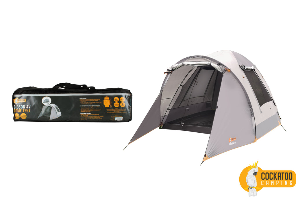 Cockatoo Camping 6P Gibson 6V Dome Tent with Vestibule - view 12