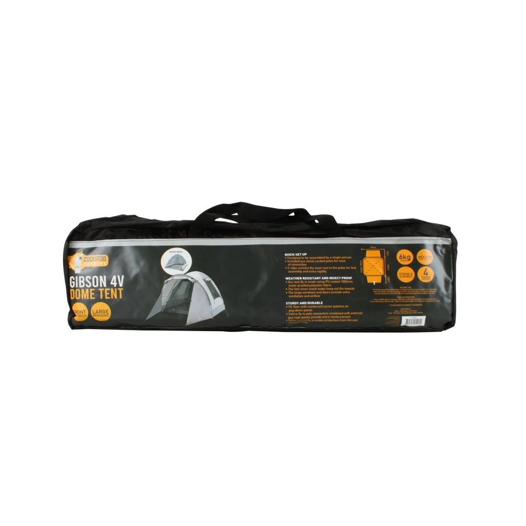 Cockatoo Camping 4P Gibson 4V Dome Tent with Vestibule - view 4