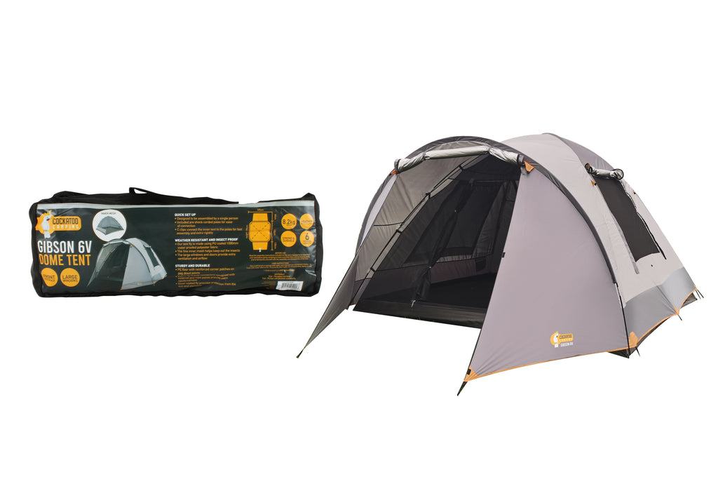 Cockatoo Camping 6P Gibson 6V Dome Tent with Vestibule - view 10