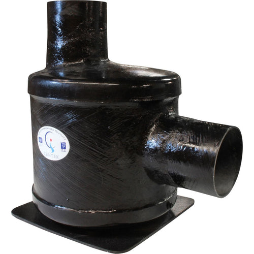 1500091 Centek Low Capacity GRP Exhaust Waterlock (Side In - Top Out / 127mm)