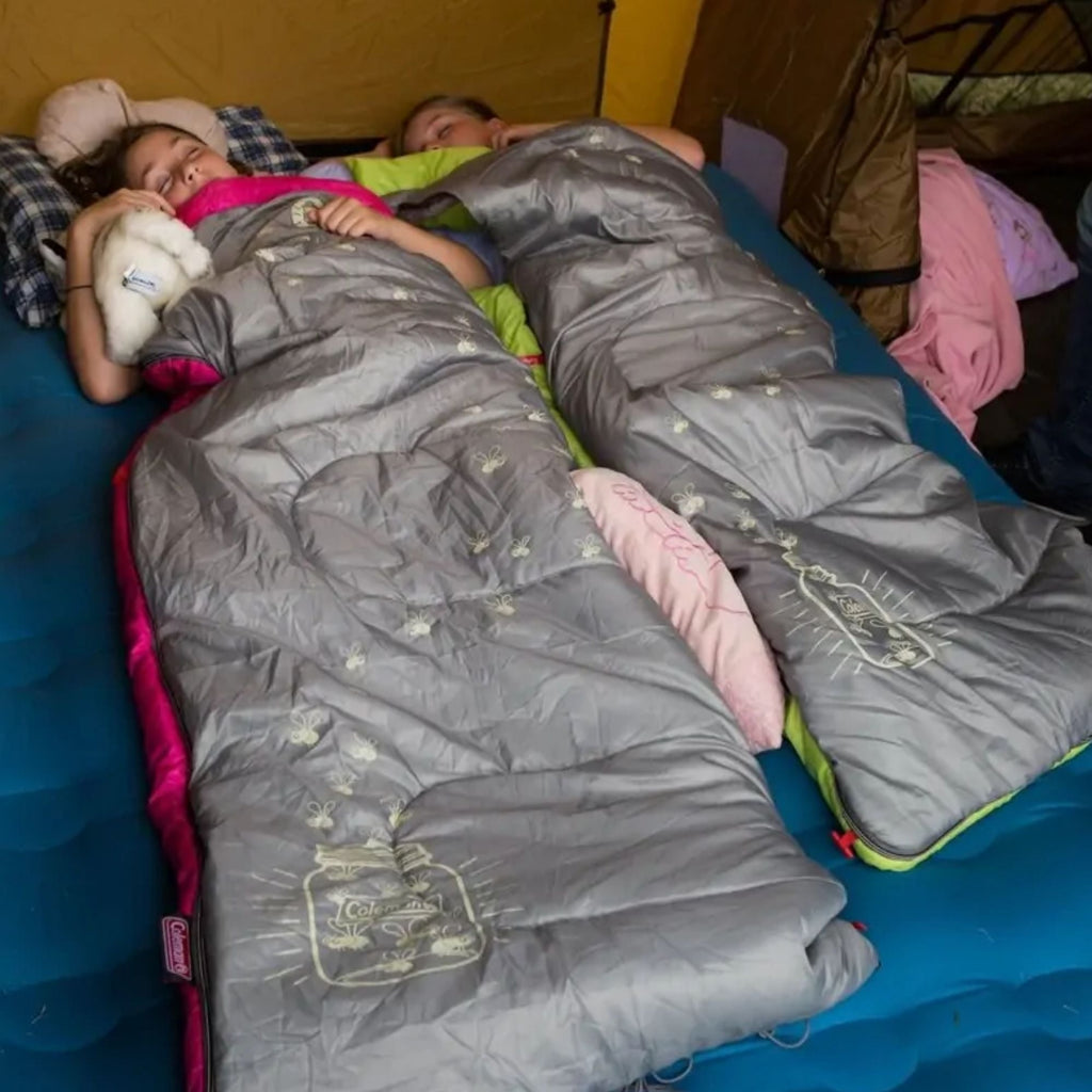 Coleman 7°C Sleeping Bag Kids FryeFly Illumi-bug Green, Glow in the Dark - view 2
