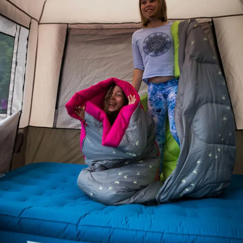 Coleman 7°C Sleeping Bag Kids FryeFly Illumi-bug Pink, Glow in the Dark - view 5