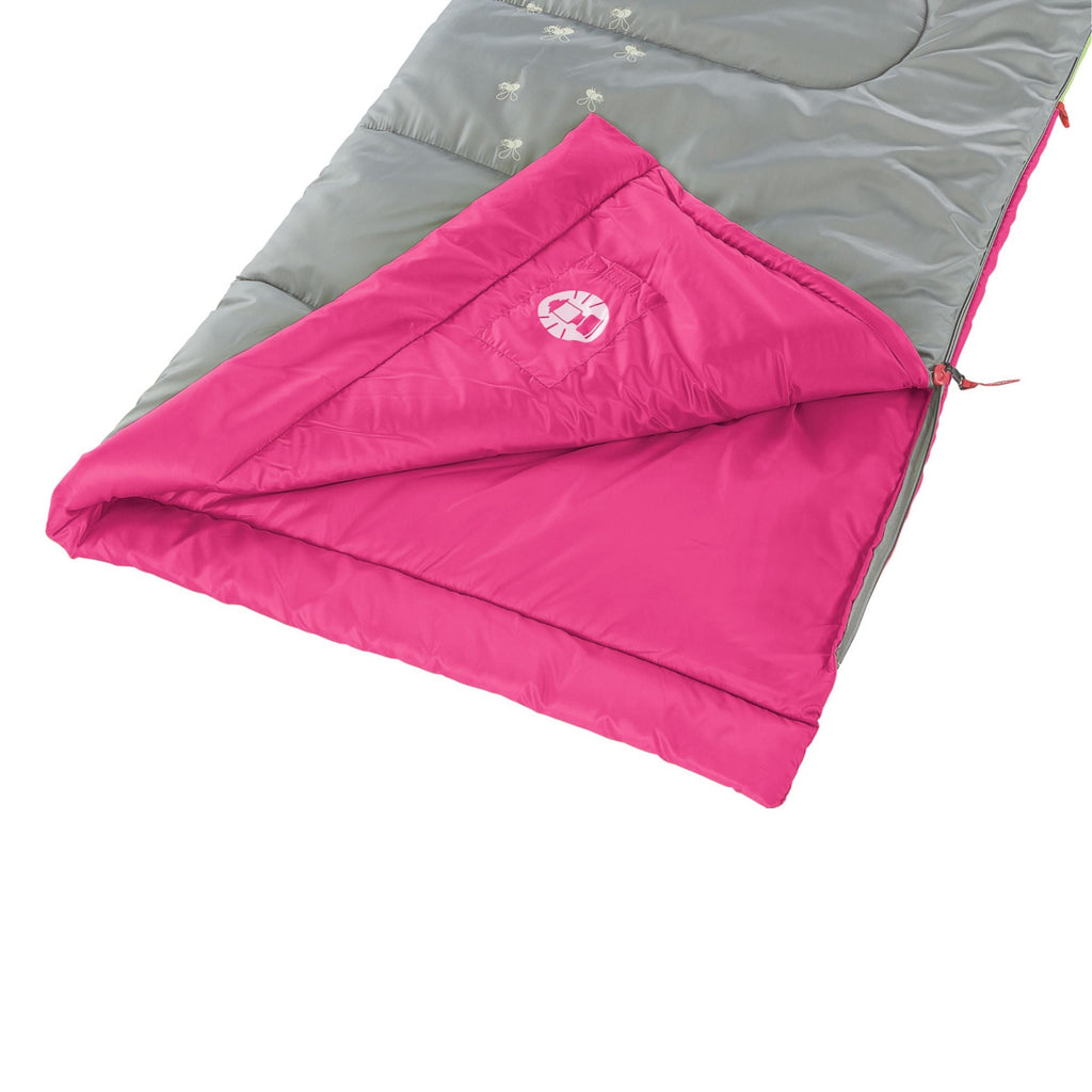 Coleman 7°C Sleeping Bag Kids FryeFly Illumi-bug Pink, Glow in the Dark - view 4