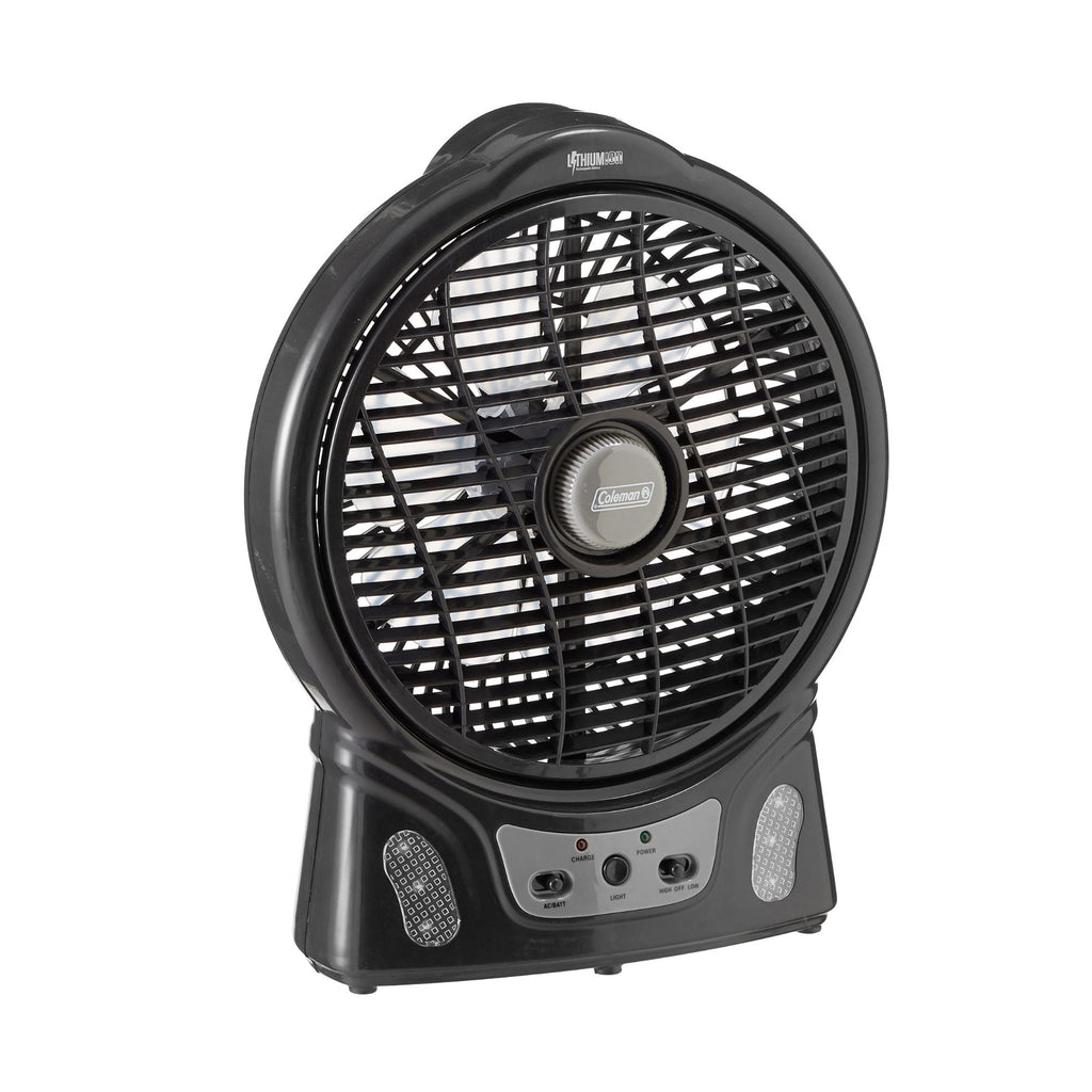 Coleman 240V Rechargeable Lithium Ion Fan with LED Lights 8”/20cm - view 2