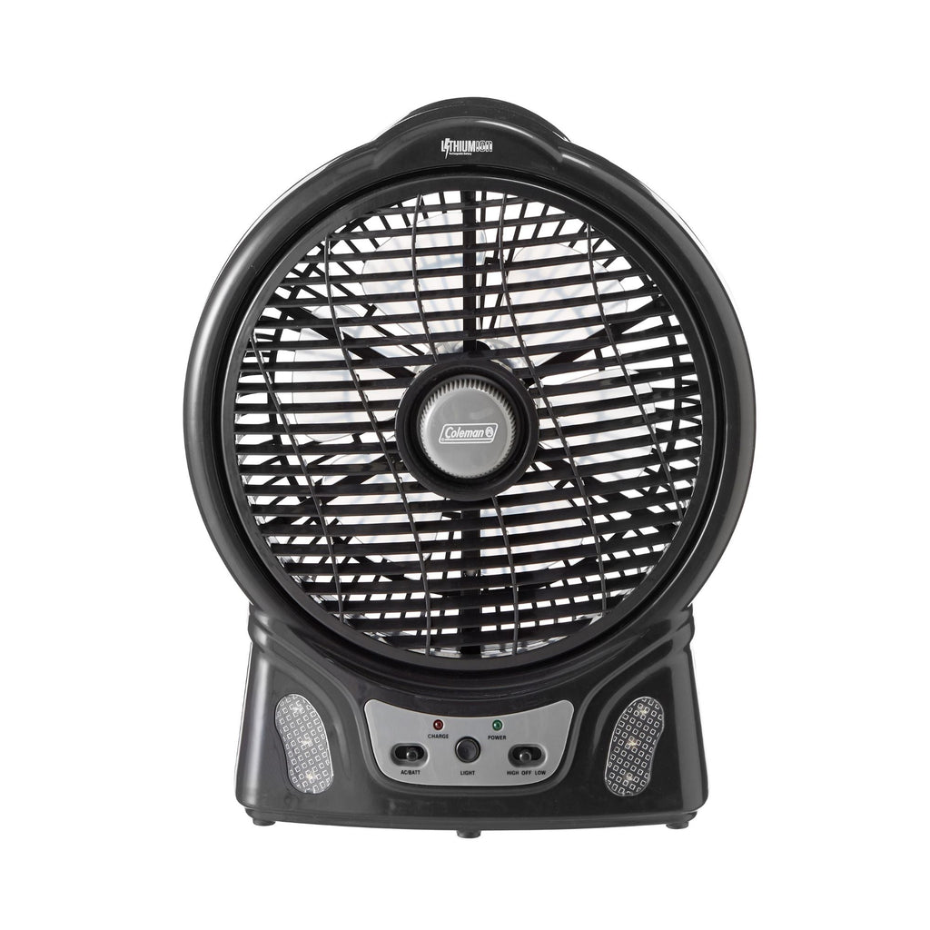 Coleman 240V Rechargeable Lithium Ion Fan with LED Lights 8”/20cm - view 3