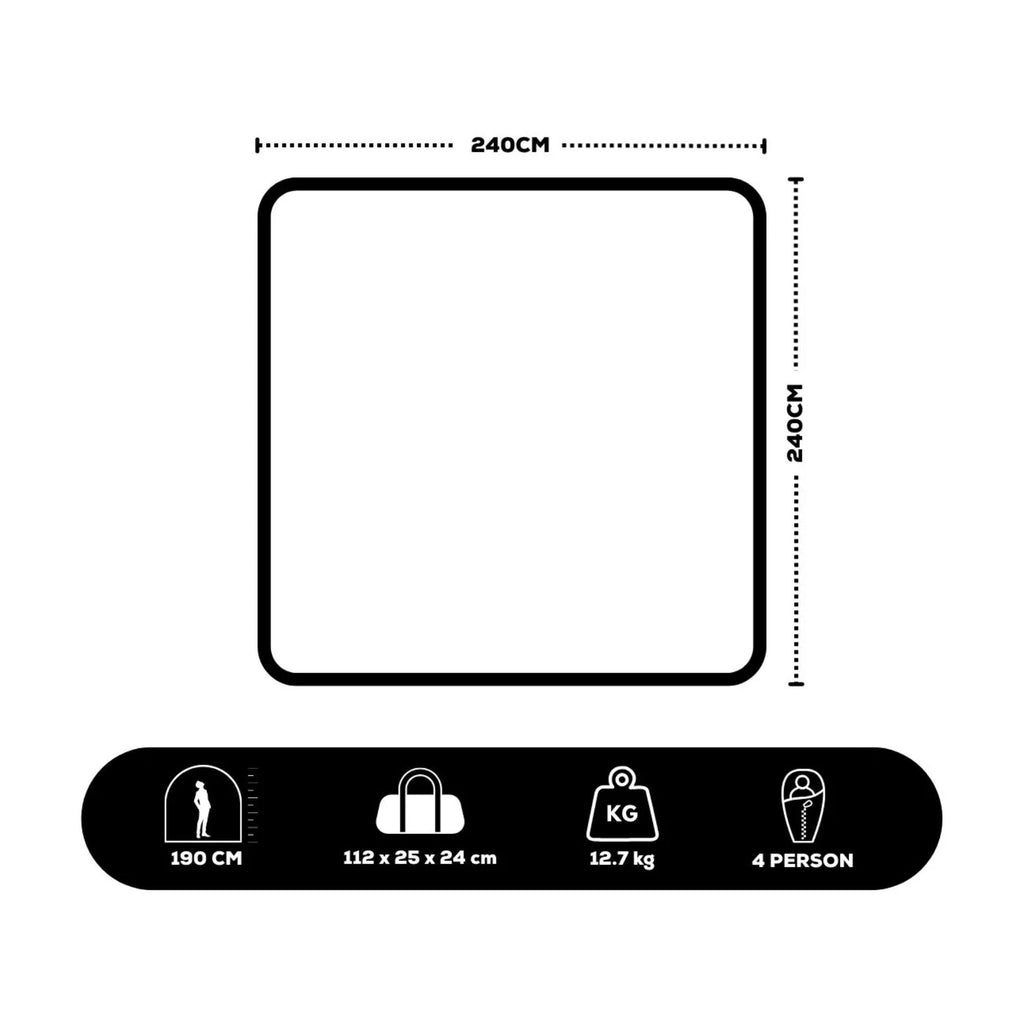 Coleman 4P Silver Series Evo Instant Up Tent, Weathertec - view 5