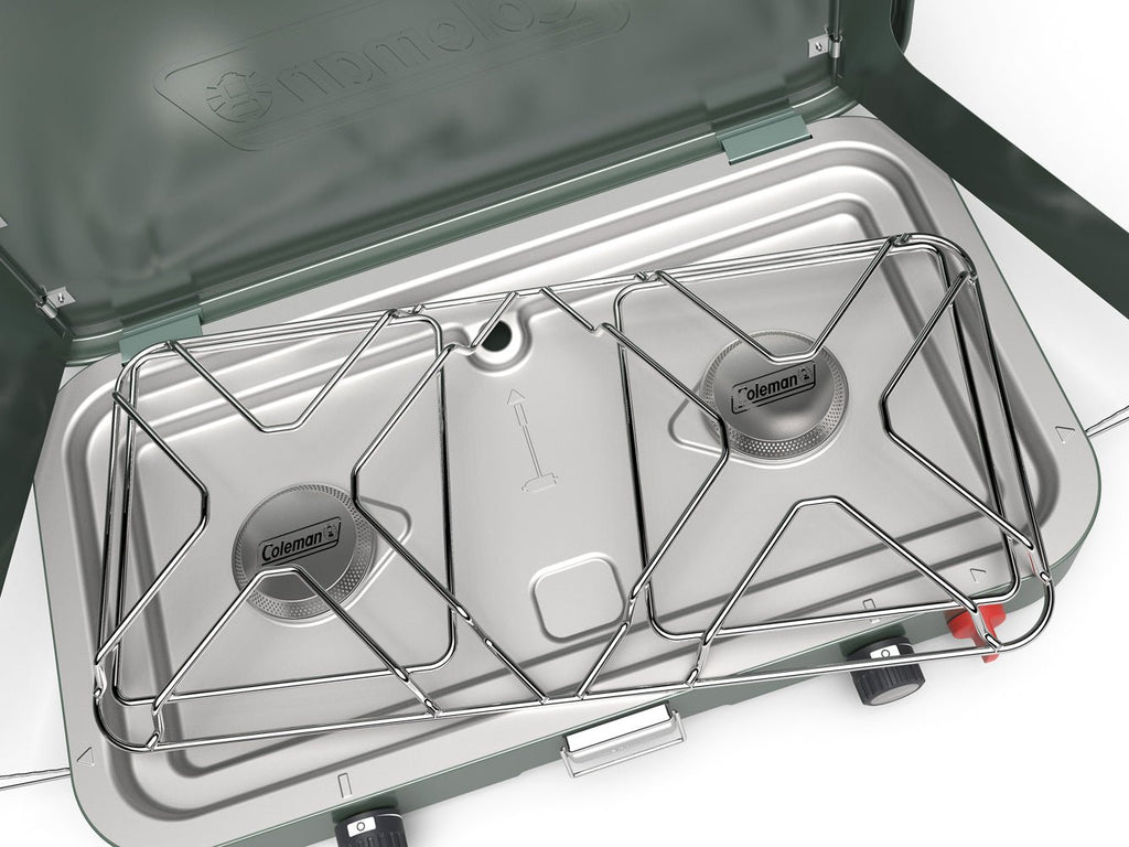 Coleman Cascade 222 2-Burner Portable Camping Stove with Wind Guards, 22000 BTUs - view 8