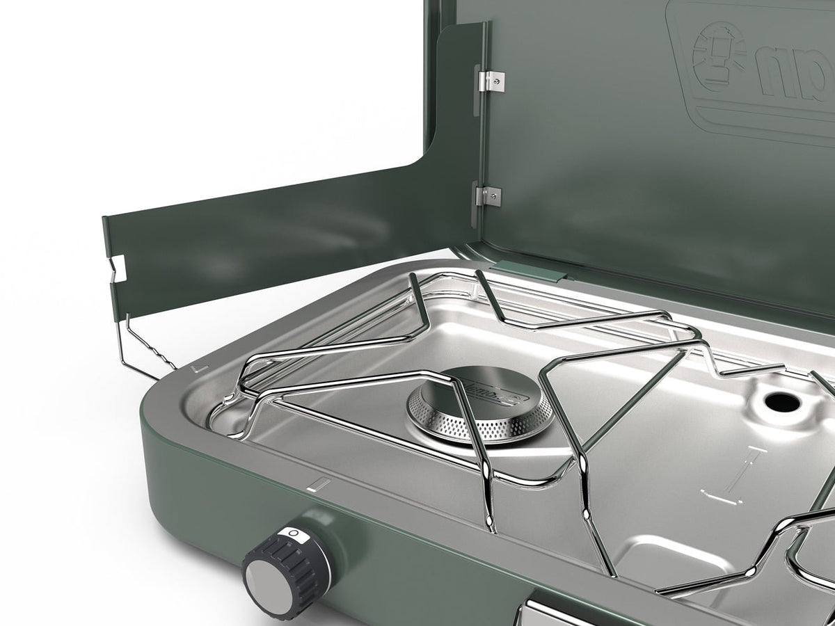 Coleman Cascade 222 2-Burner Portable Camping Stove with Wind Guards, 22000 BTUs - view 10