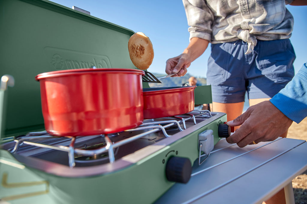 Coleman Cascade 222 2-Burner Portable Camping Stove with Wind Guards, 22000 BTUs - view 3