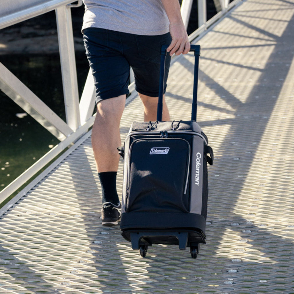 Coleman 42 Can Wheeled Soft Cooler Bag with Towing Handle, Templock Insulation - view 3