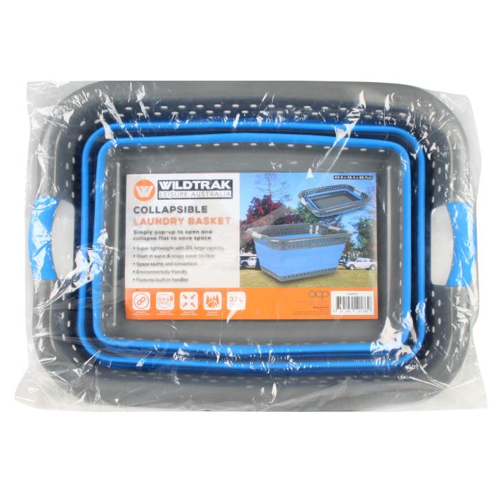 Wildtrak Collapsible 37 Litre Laundry Basket with Handles 60.9x45.4x26.7cm - view 13