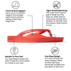 Archies Arch Support Thongs - Classic - Coral