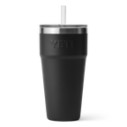 Rambler 26 oz (769 ml) Straw Stackable Cup - Black - back view